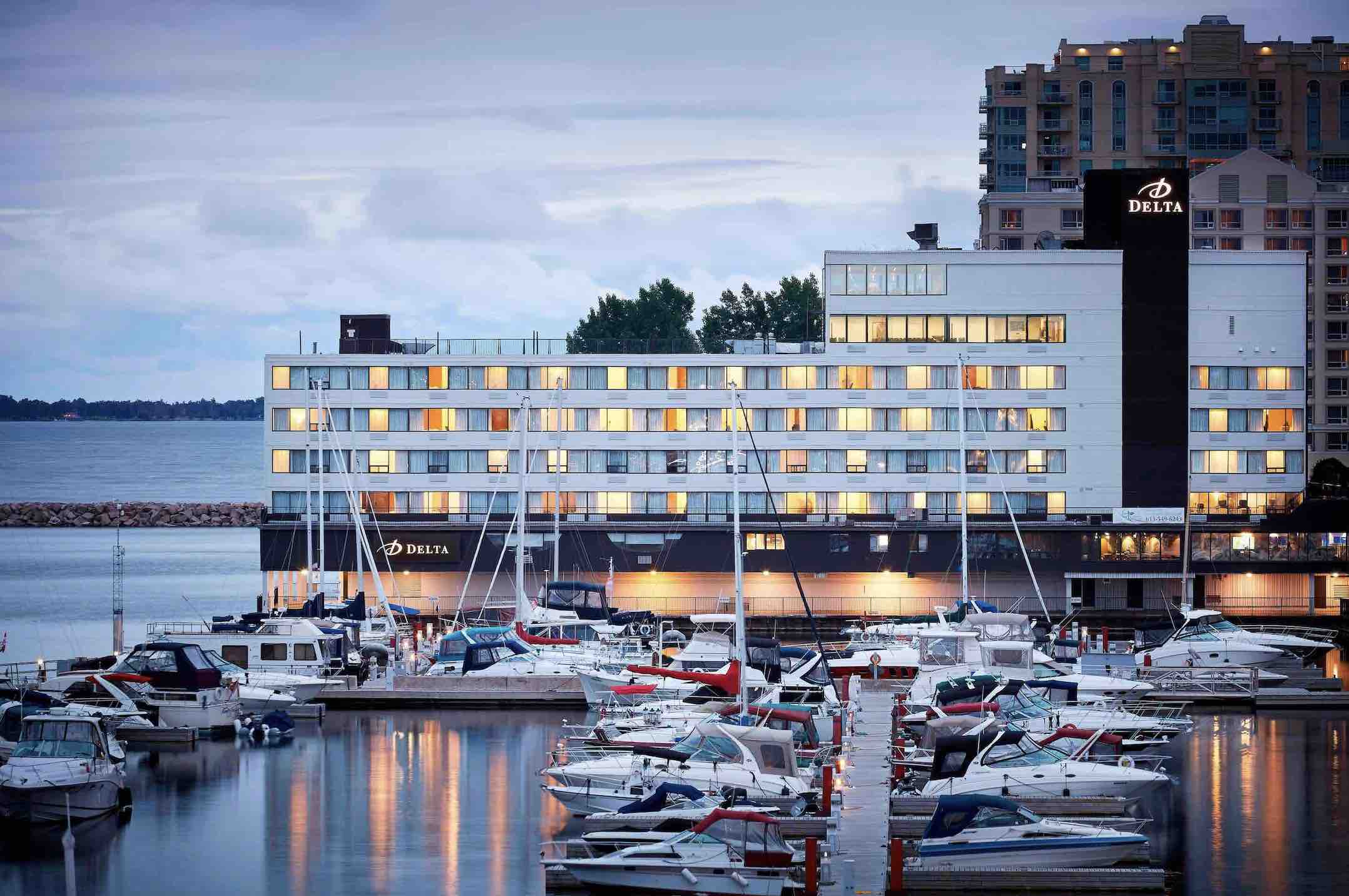 Delta Waterfront Hotel, boutique hotels in Kingston waterfront location next to lake and marina