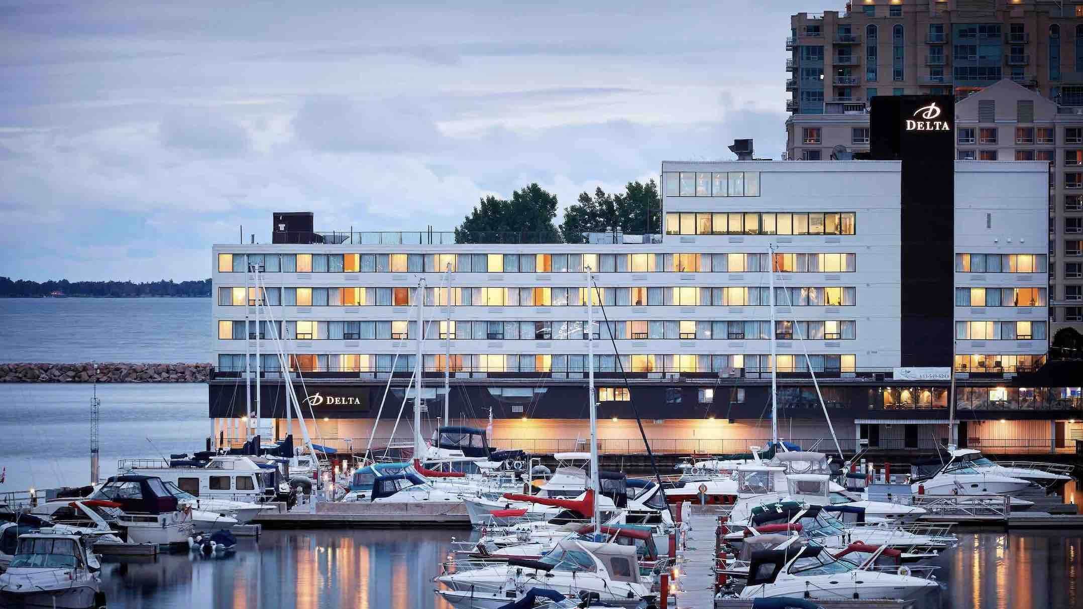 Delta Waterfront Hotel, boutique hotels in Kingston waterfront location next to lake and marina copy