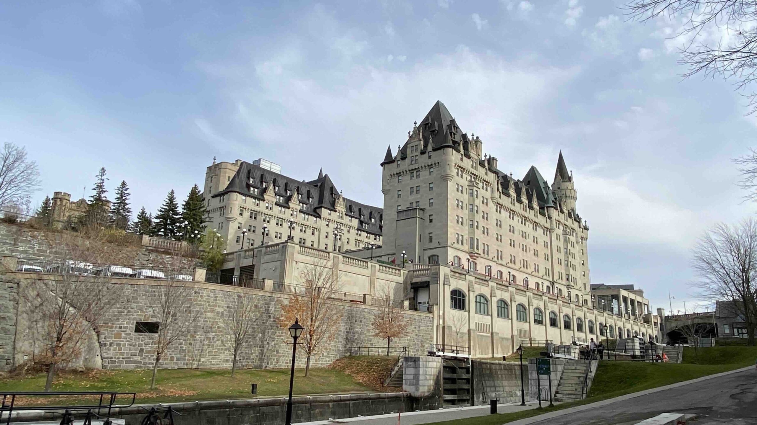 Fairmont Chateau Laurier  luxury hotels in downtown Ottawa exterior by Bryan Dearsley