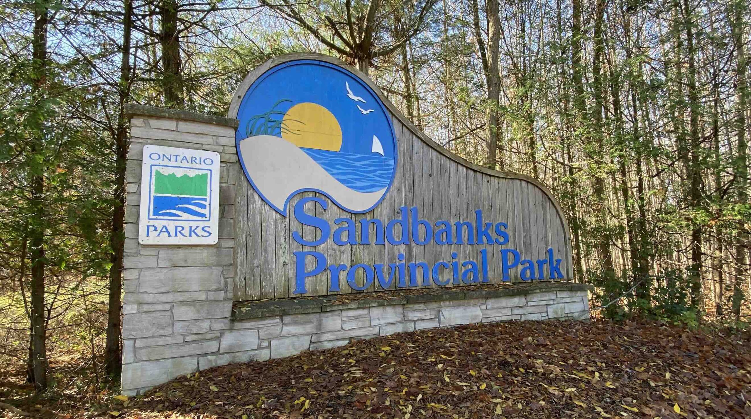 Sandbanks Provincial Park signage