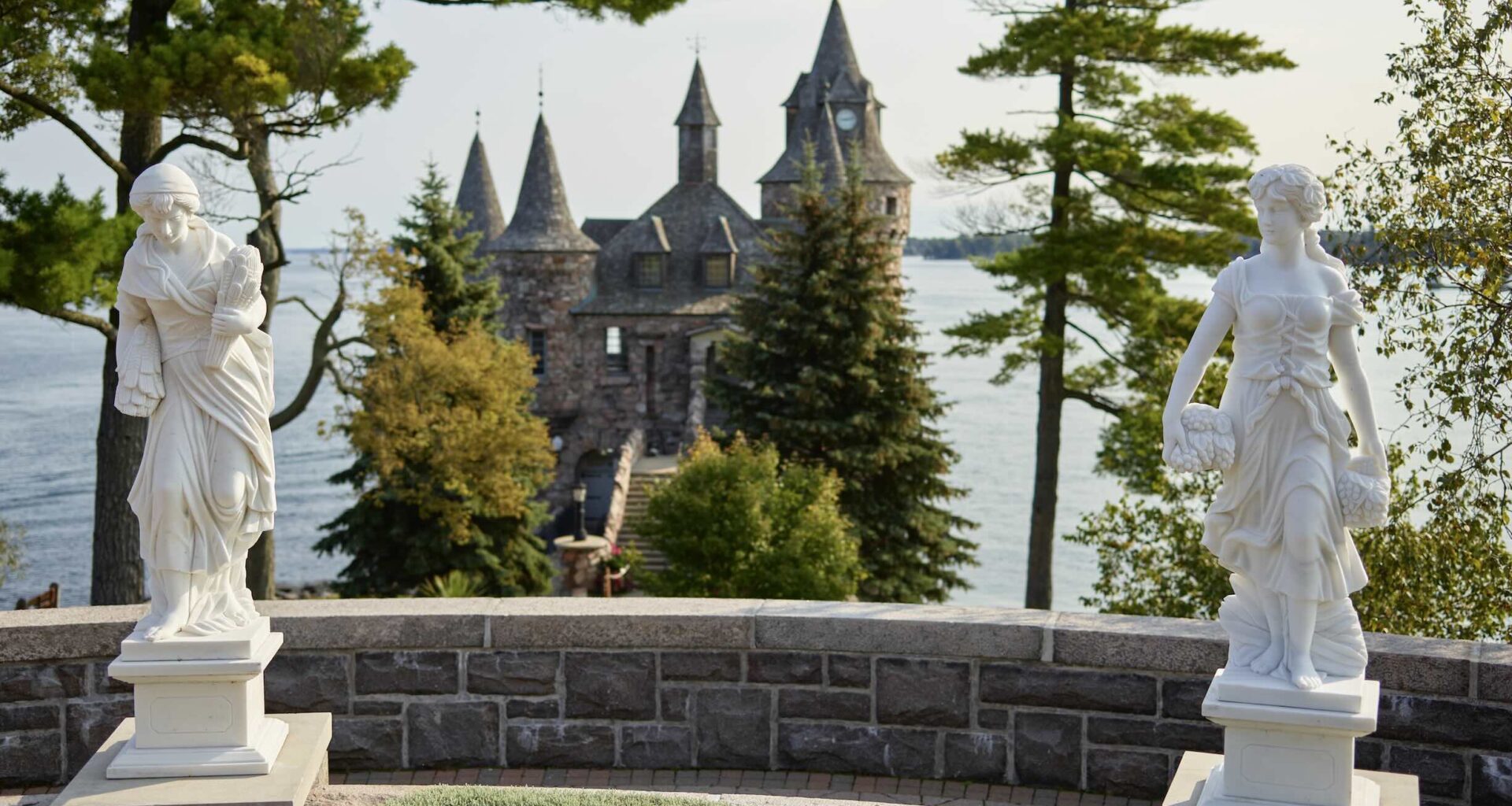Boldt-Castle-Garden is one of the best romantic things to do in the 1000 islands