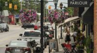 Fun things to do in Thornbury Main Street in summer with flowers