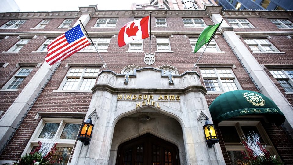 The Windsor Arms exterior of at one of the best boutique hotels in Toronto