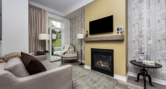 The best hotels in Barrie include Horseshoe resort, suite with fireplace shown here