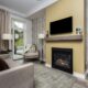 The best hotels in Barrie include Horseshoe resort, suite with fireplace shown here