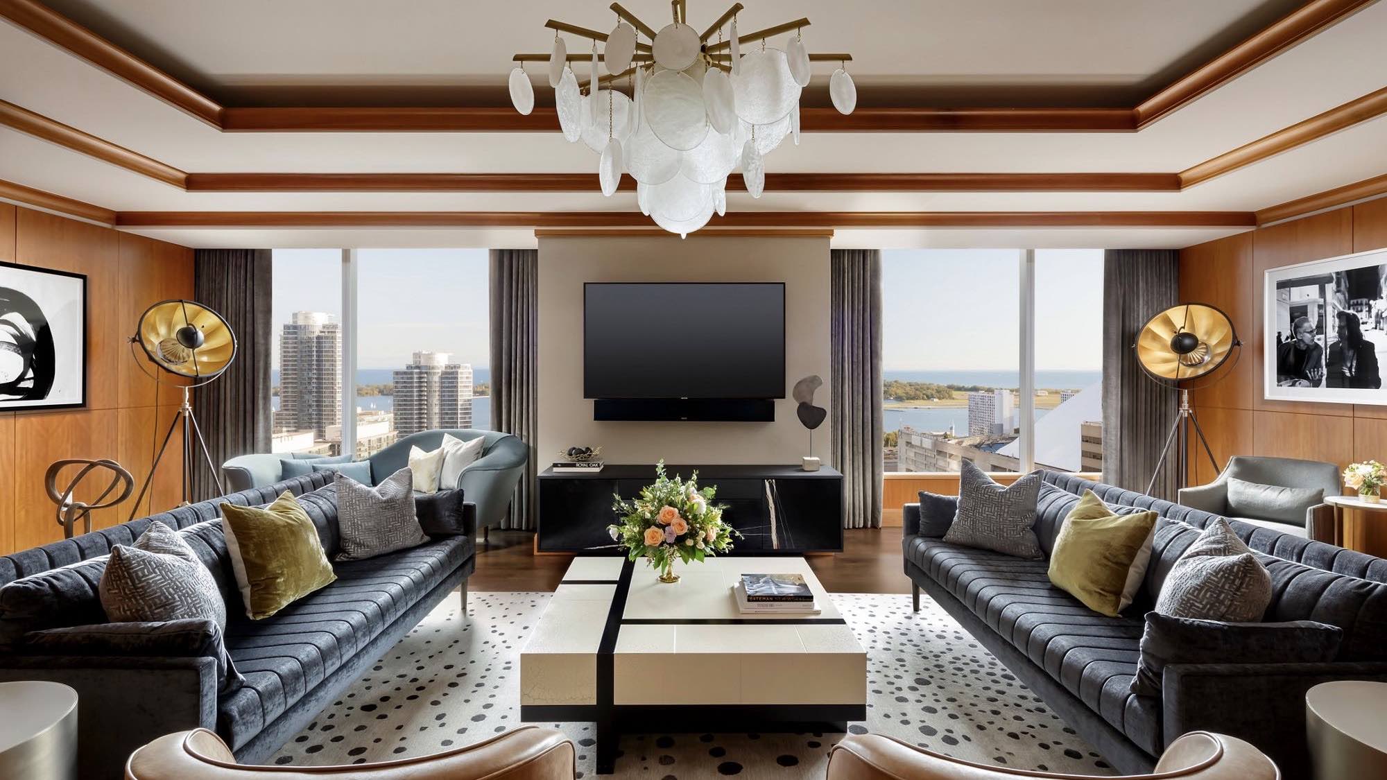 Ritz Carlton luxury suite with city view in one of the best luxury hotels in Toronto courtesy Ritz-Carlton Toronto)