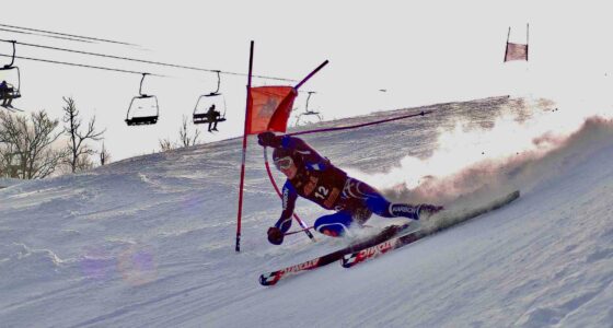 Downhill ski racing at Georgian Peaks one of the best Blue Mountains private Ski Clubs